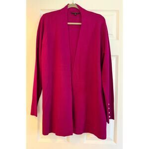 CYRUS Magenta Lightweight Layering Cardigan - Size L